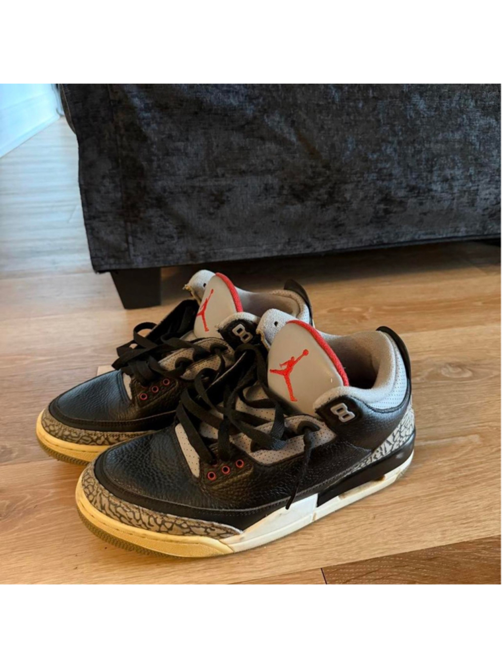 Air Jordan 3 Retro "Black Cement" size 9